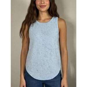 NWT Halara Light Blue Patterned Sleeveless Athletic Tank Top Size XS